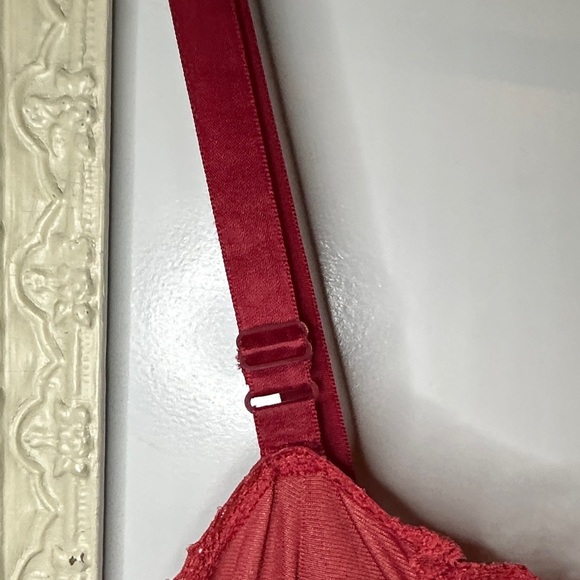 HANNA | Vintage Elegant Red Rayon Slip Dress - Picture 5 of 11